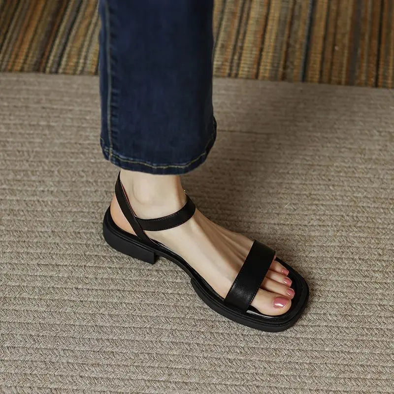 Belvenza | Sandali Eleganti Neri Angelica