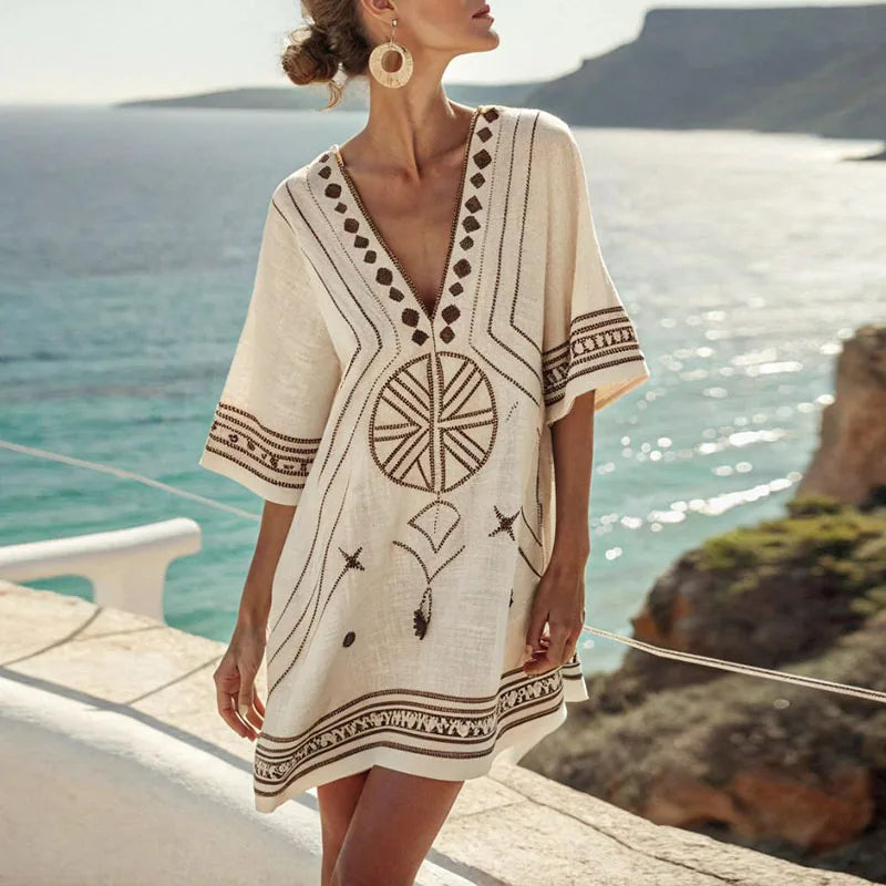 Belvenza | Abito da Spiaggia Elegante in Tessuto Estivo