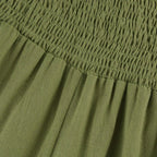 Belvenza | Pantaloni Leggeri in Cotone e Lino Beige