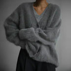 Belvenza | Pullover Elegante in Maglia Grigia