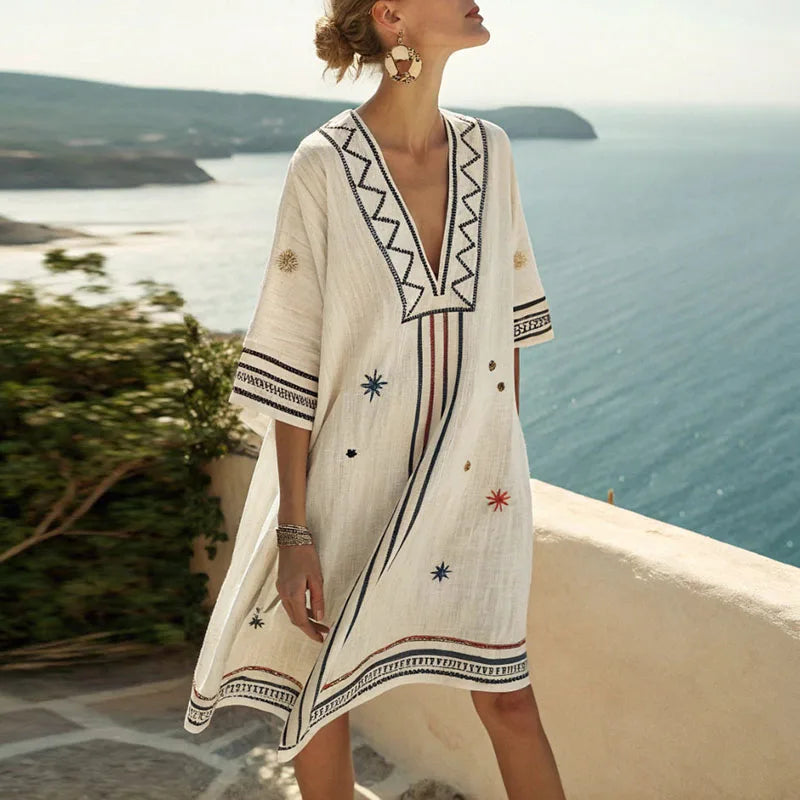 Belvenza | Vestito da Spiaggia Elegante in Tessuto Leggero