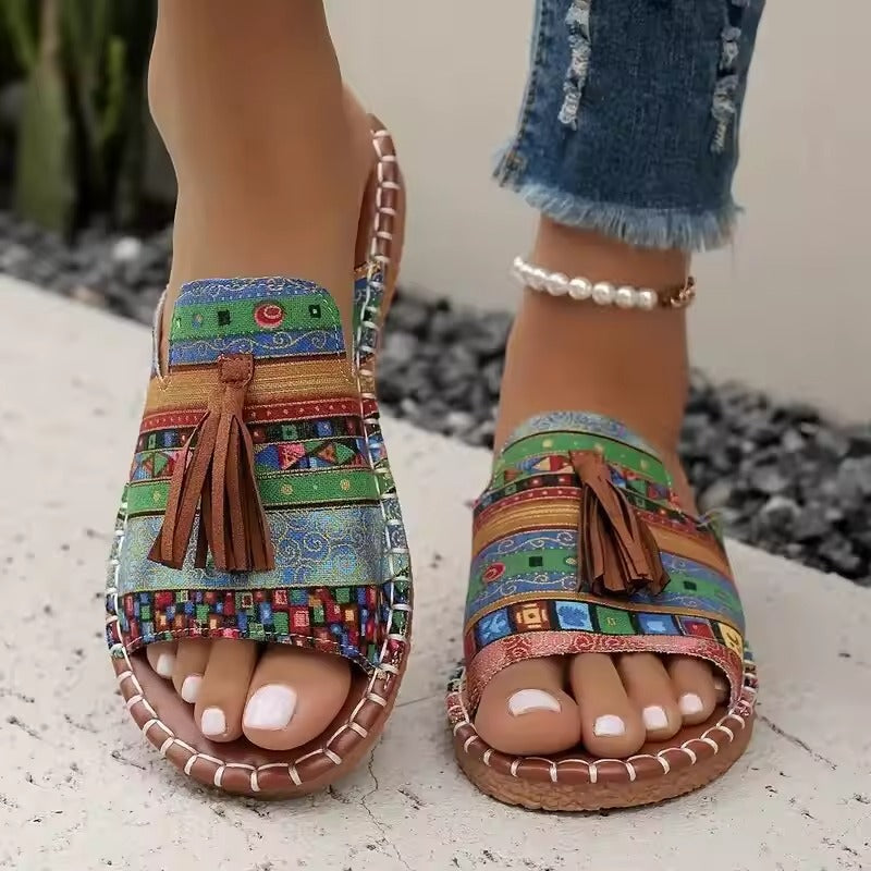 Belvenza | Sandali Ergonomici Beige Alana