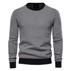 Belvenza | Maglione da Uomo in Cotone con Motivo a Rombi