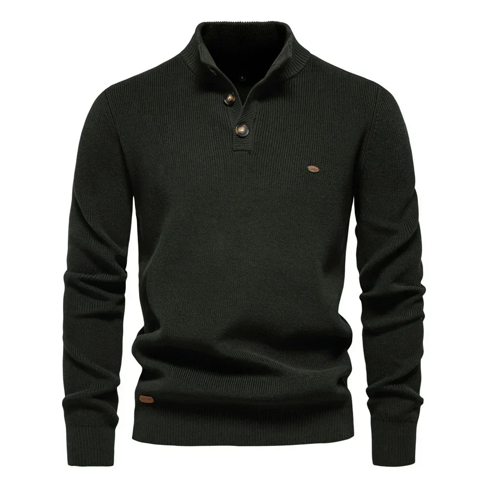 Belvenza | Pullover Elegante da Uomo con Design a Bottoni