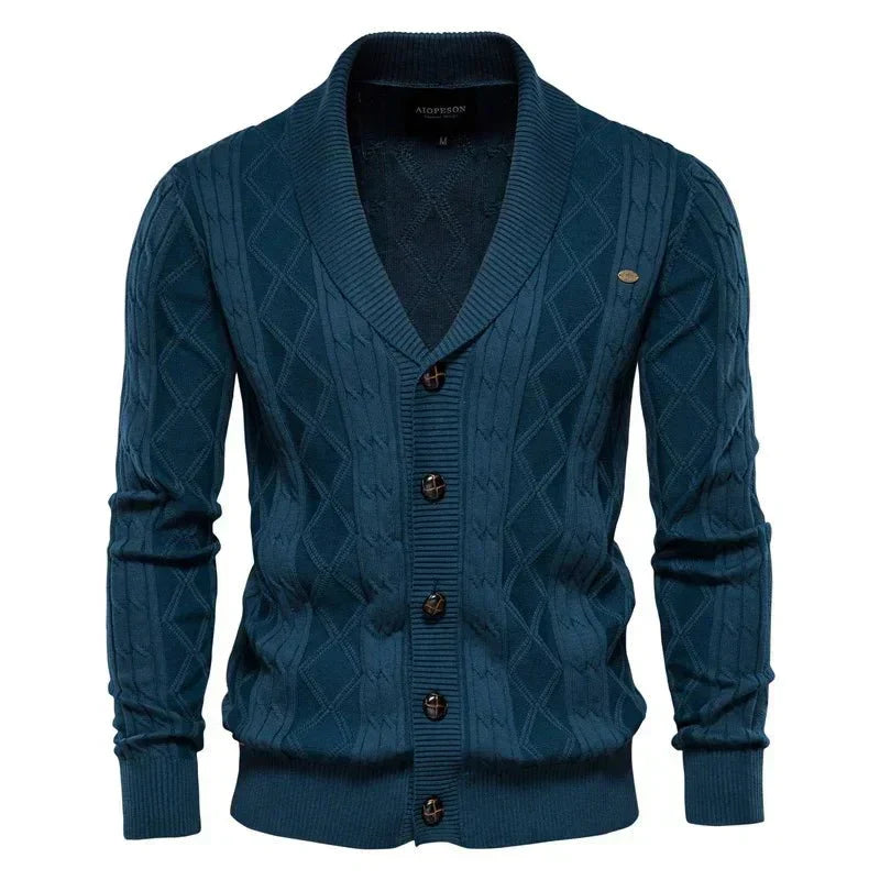 Belvenza | Cardigan da Uomo in Maglia con Bottoni