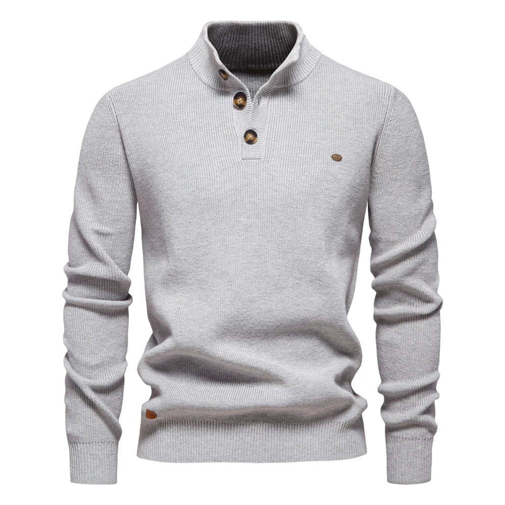 Belvenza | Pullover Elegante da Uomo con Design a Bottoni