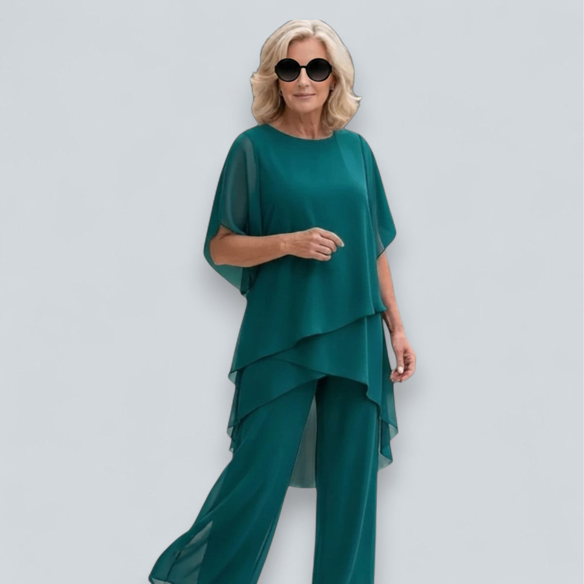 Belvenza | Set Palazzo a Due Pezzi Drappeggiato