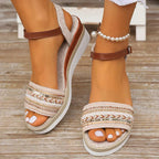 Belvenza | Sandali Casual Beige Carminae