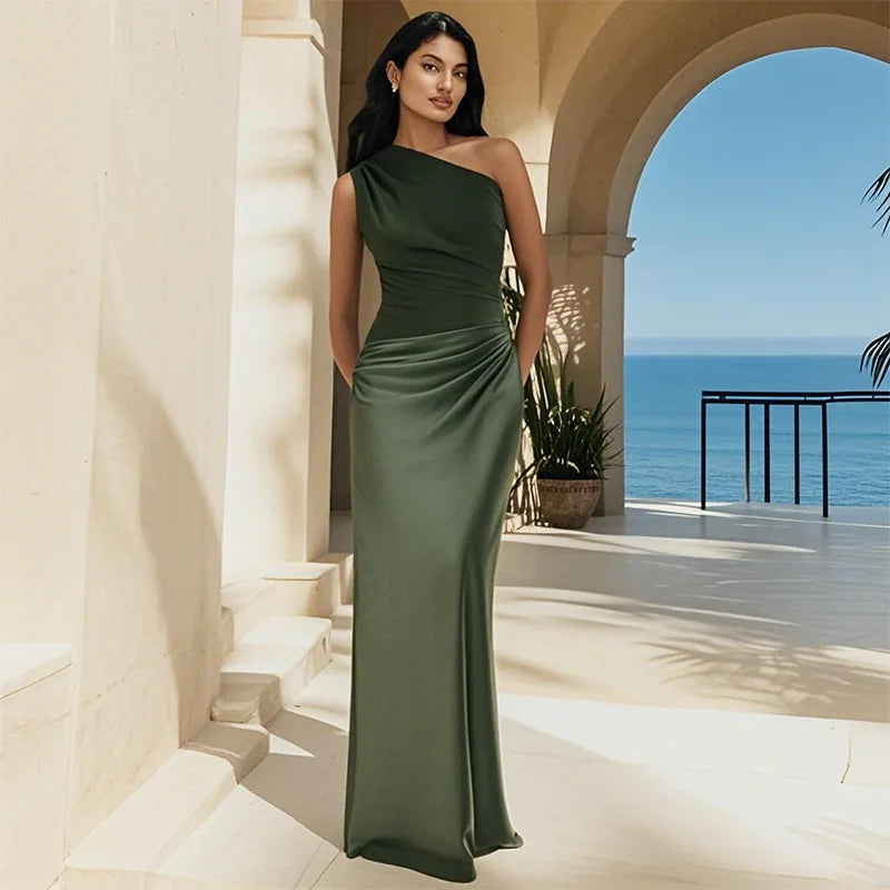 Belvenza | Maxi Abito in Satin con Senso di Colpa