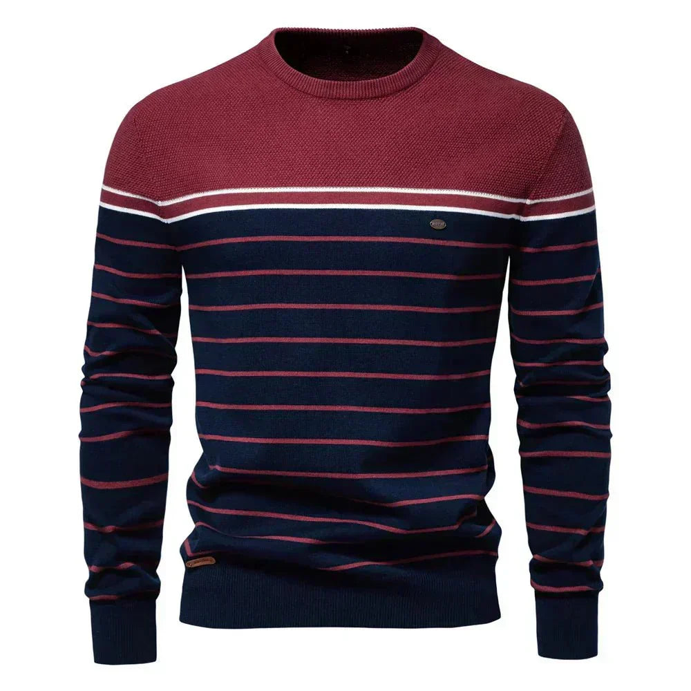 Belvenza | Pullover Robusto da Uomo in Colore Neutro