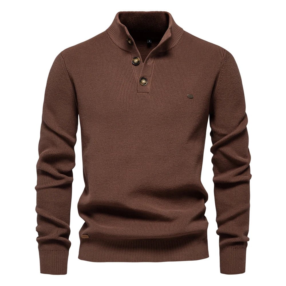 Belvenza | Pullover Elegante da Uomo con Design a Bottoni