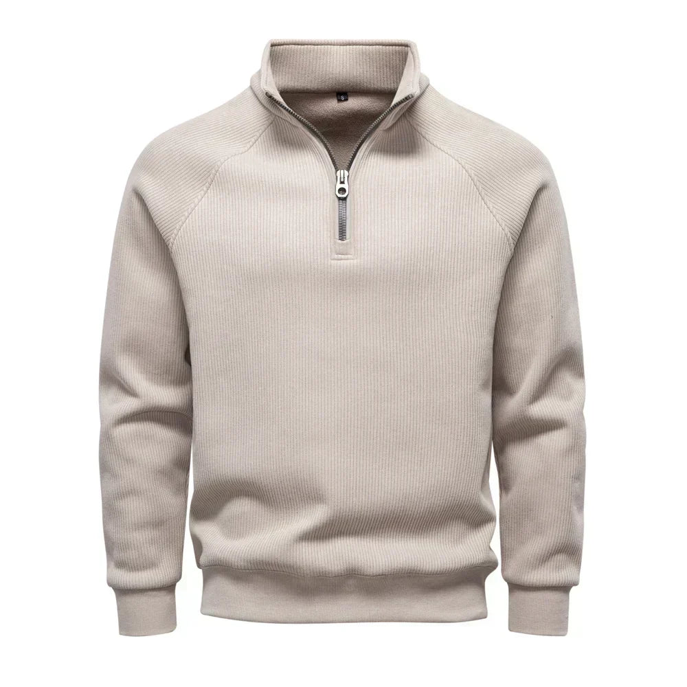 Belvenza | Maglione Termico da Uomo in Colore Neutro