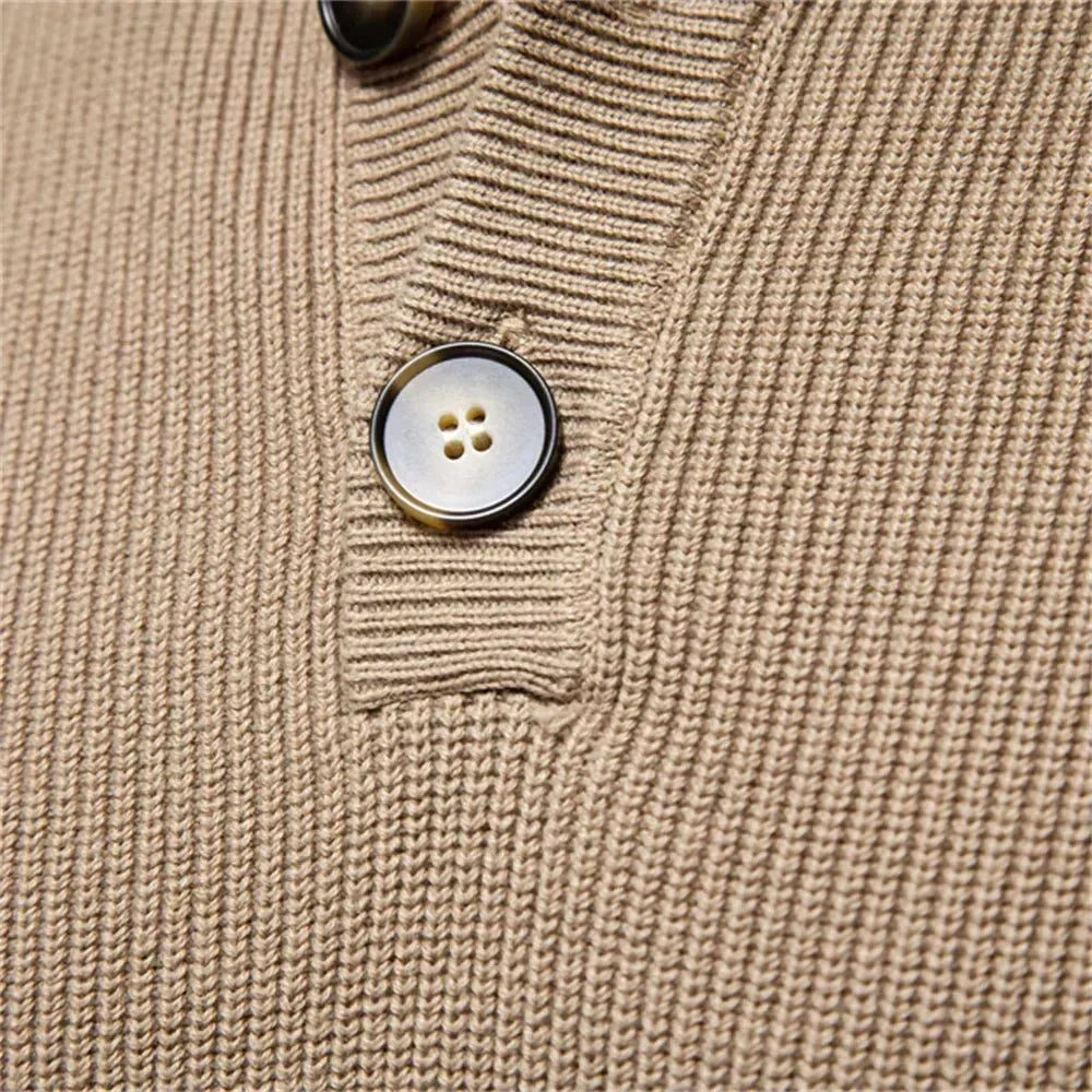 Belvenza | Pullover Elegante da Uomo con Design a Bottoni