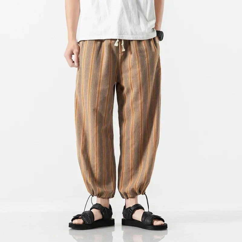 Belvenza | Pantaloni a Sigaretta in Tessuto Elegante