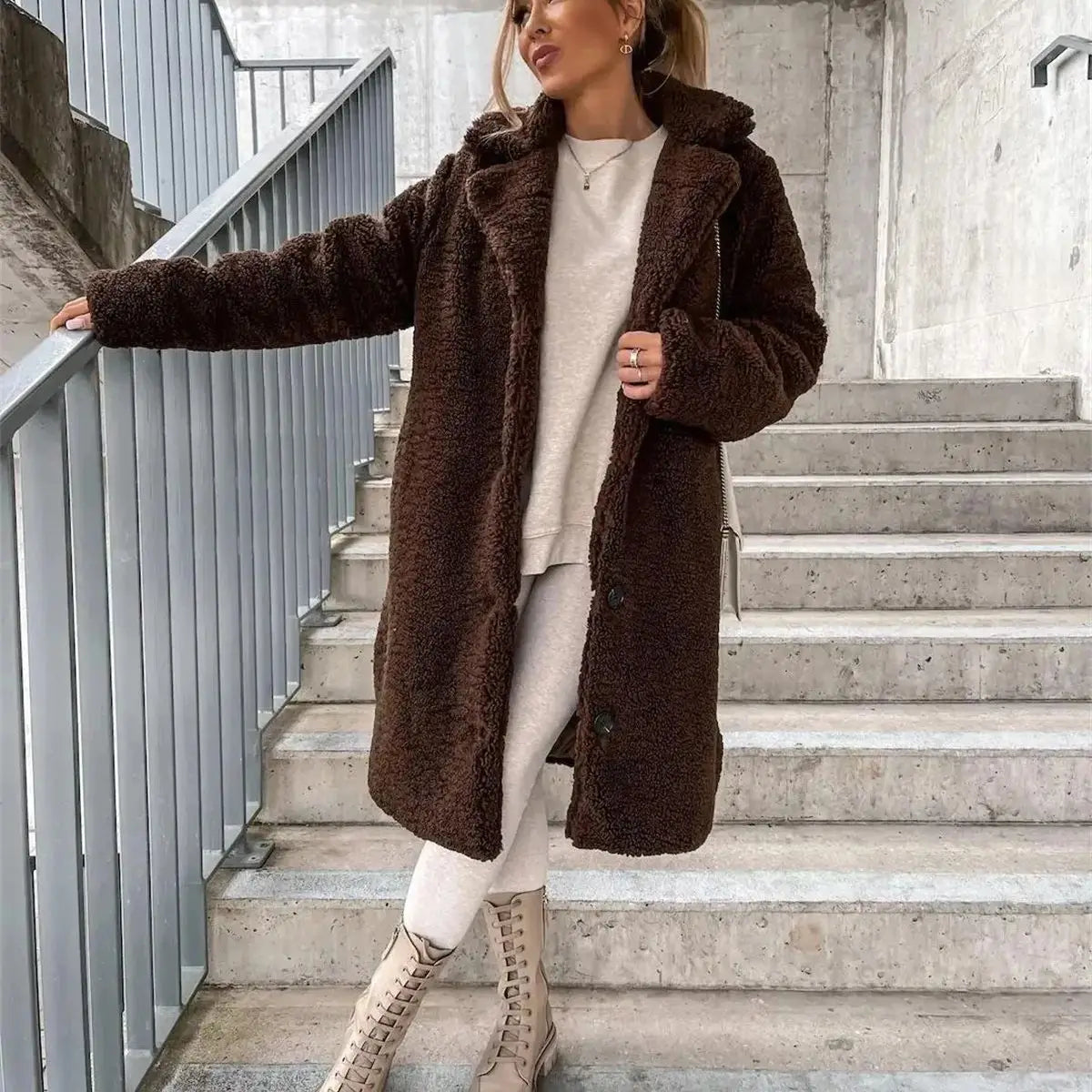 Belvenza | Cappotto Coccoloso in Tessuto Morbido