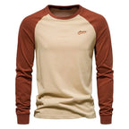 Belvenza | Maglietta a Maniche Lunghe Raglan in Cotone Bianco
