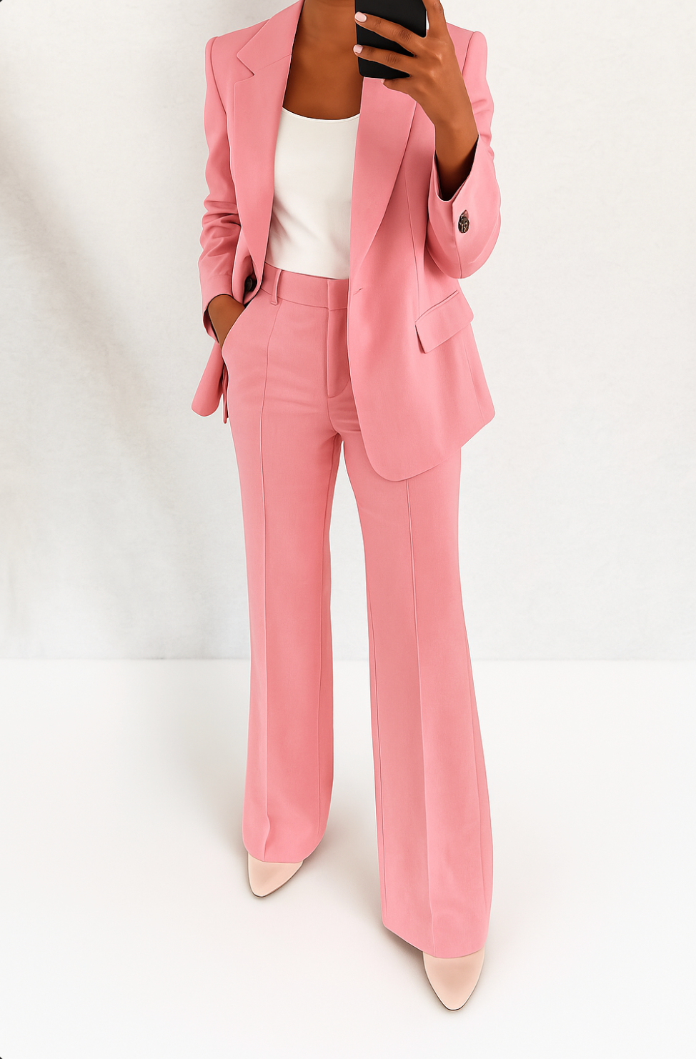 Belvenza | Completo Pantalone Elegante in Tessuto Nero