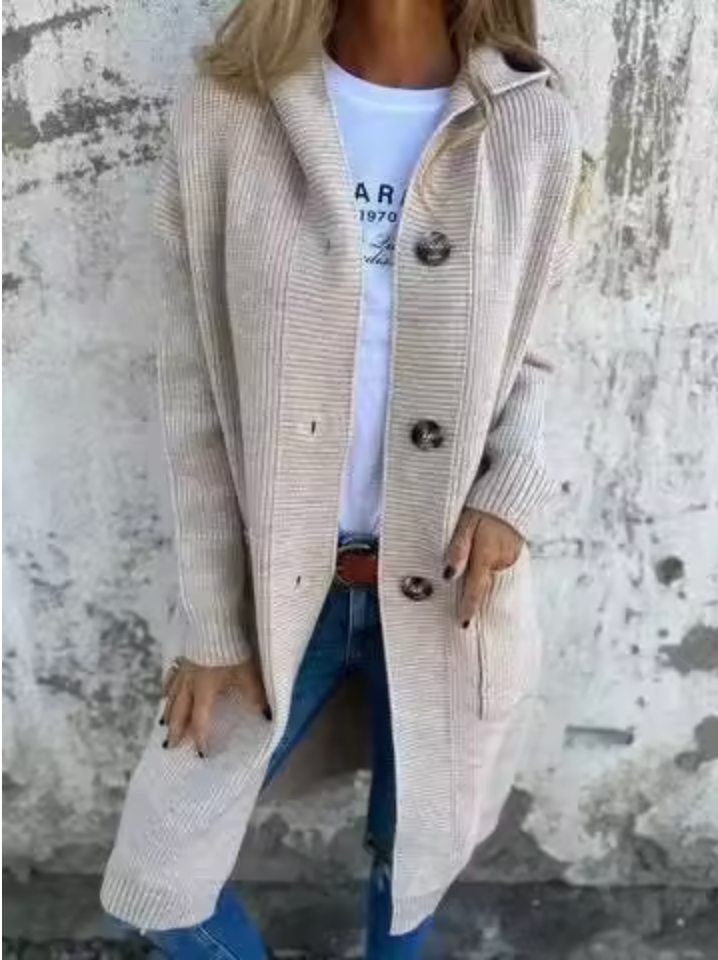 Belvenza | Cardigan Lungo in Maglia Calda