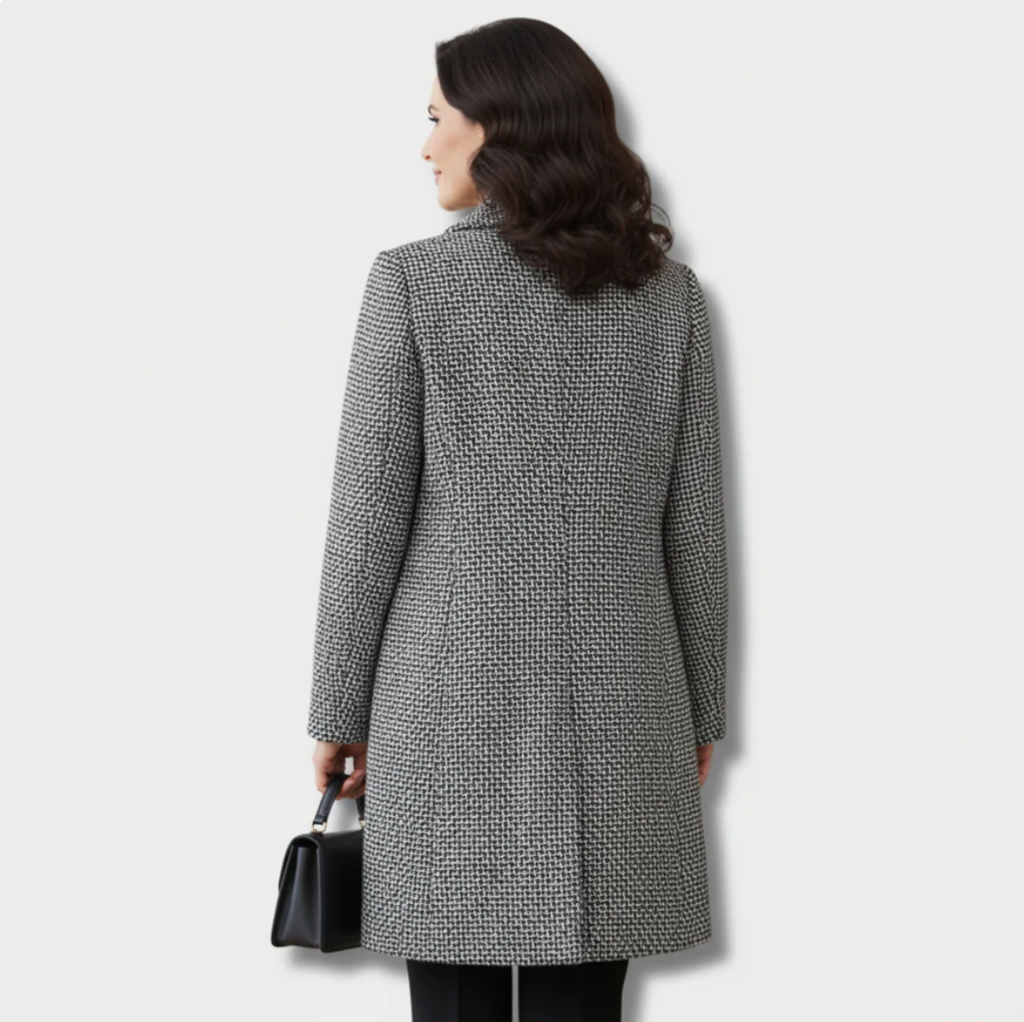 Belvenza | Cappotto Lungo in Tessuto Elegante