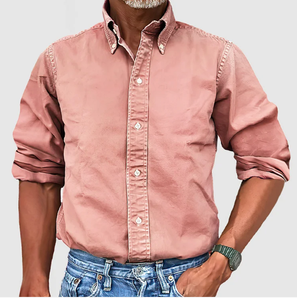 Belvenza | Camicia Classica in Cotone Blu
