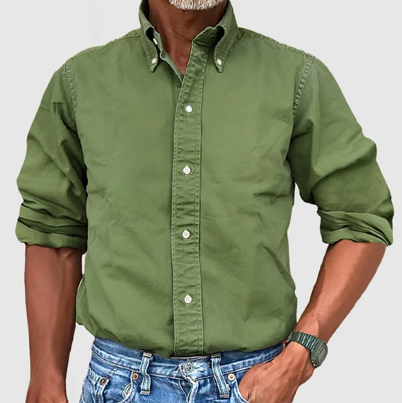 Belvenza | Camicia Classica in Cotone Blu