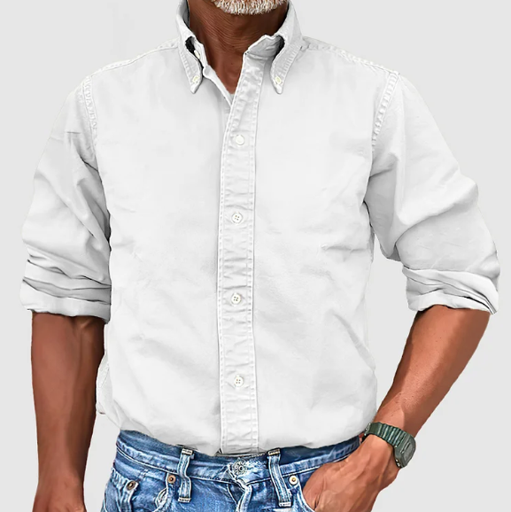 Belvenza | Camicia Classica in Cotone Blu