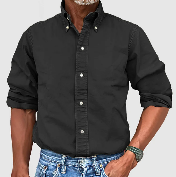 Belvenza | Camicia Classica in Cotone Blu
