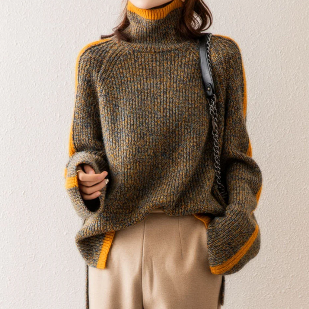 Belvenza | Pullover Elegante con Colletto Alto