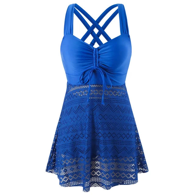 Belvenza | Set Tankini Elegante in Tessuto Elastico