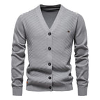 Belvenza | Cardigan Caldo da Uomo in Maglia con Scollo a V