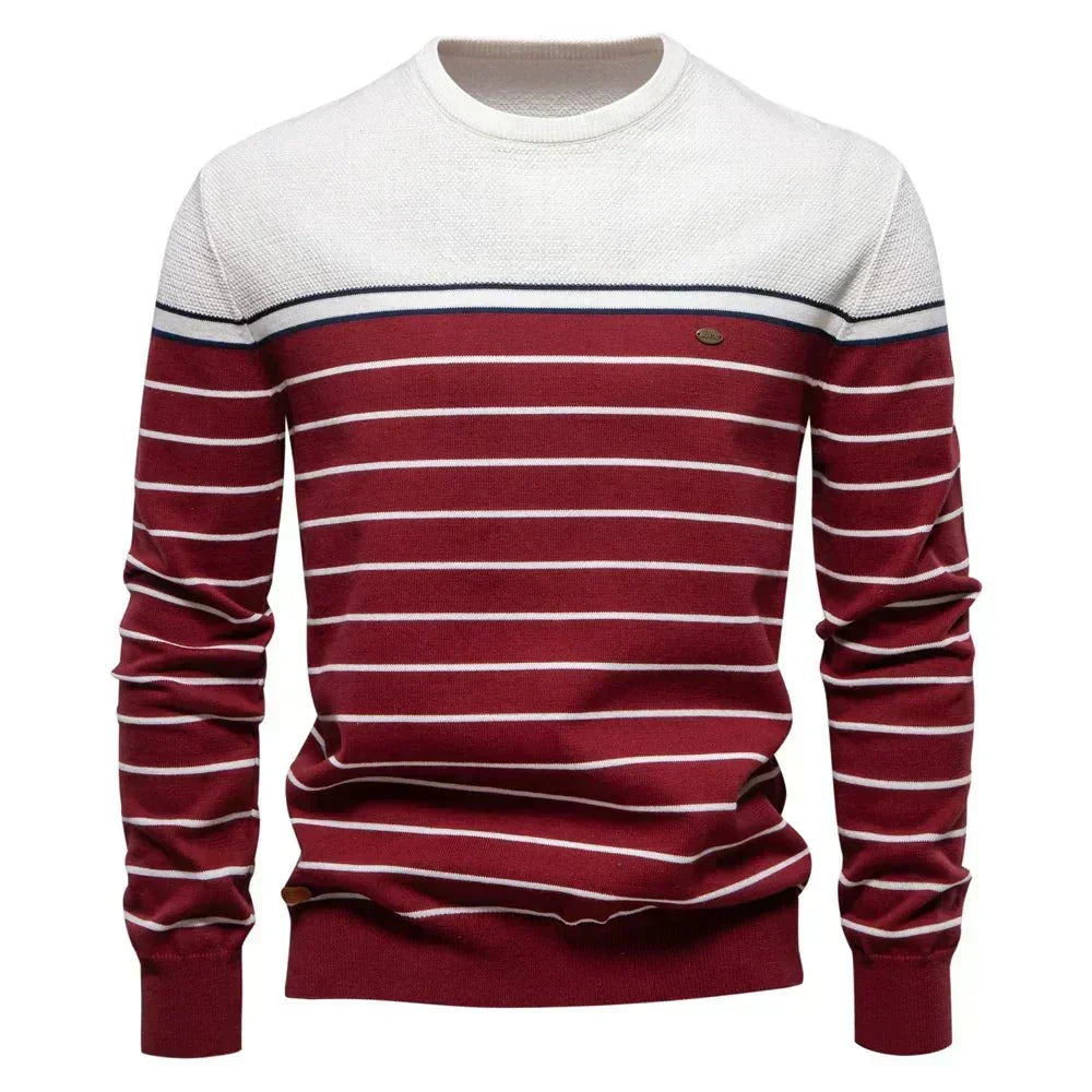 Belvenza | Pullover Robusto da Uomo in Colore Neutro