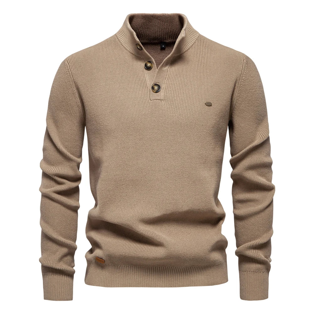 Belvenza | Pullover Elegante da Uomo con Design a Bottoni