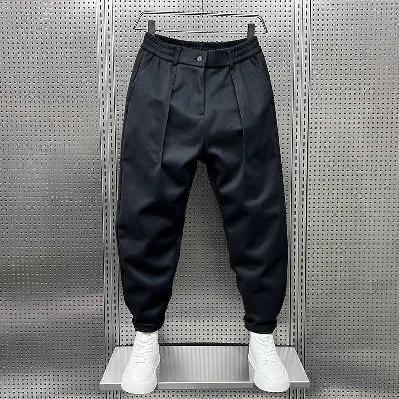 Belvenza | Pantaloni Eleganti in Tessuto Nero