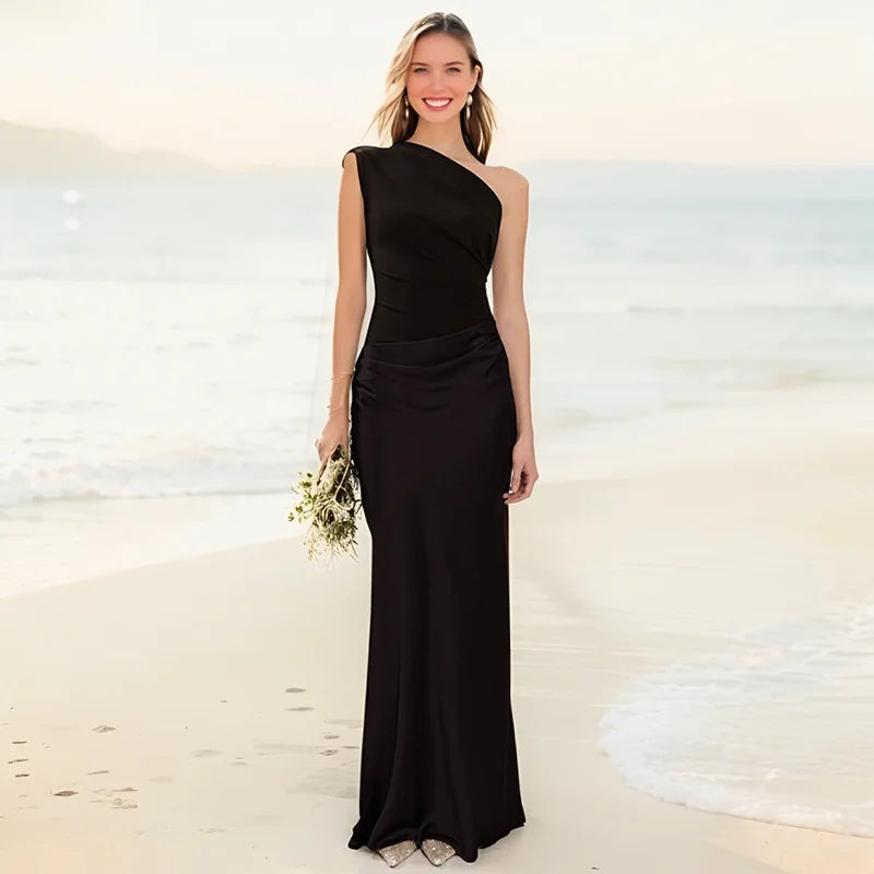 Belvenza | Maxi Abito in Satin con Senso di Colpa
