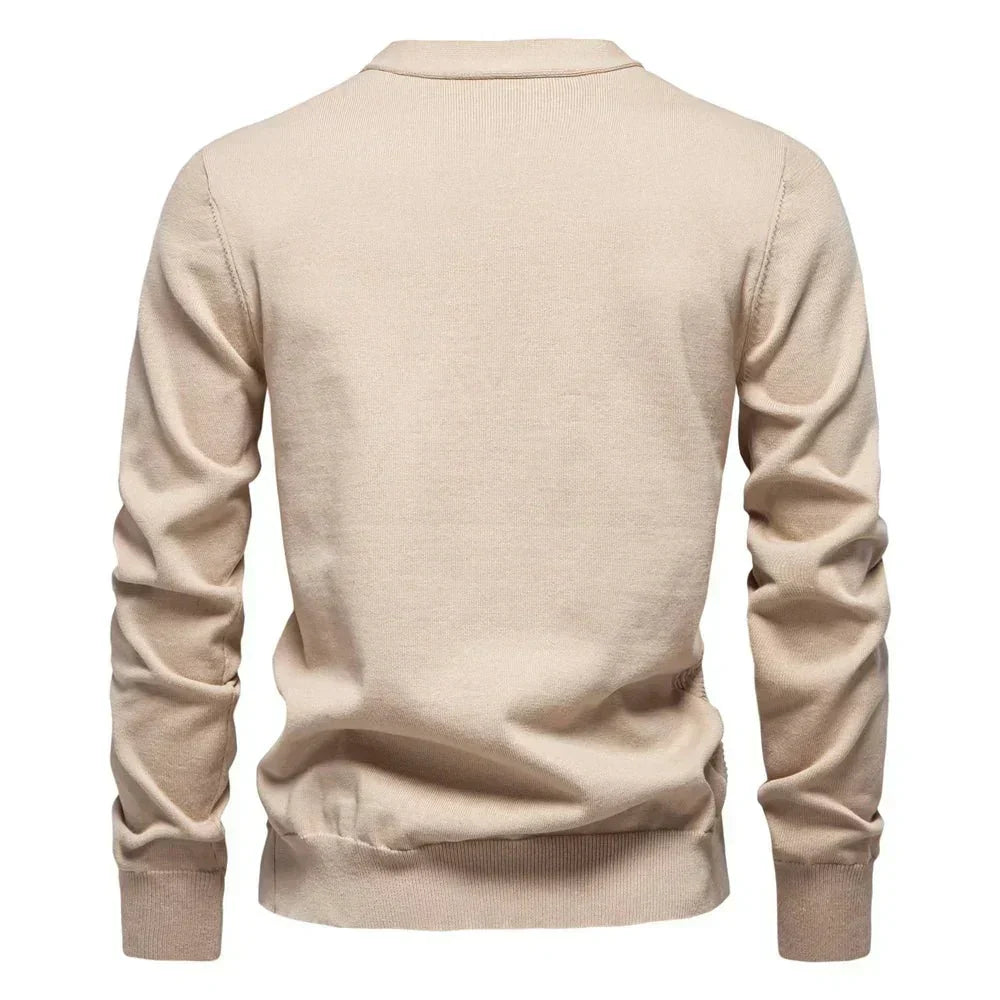 Belvenza | Cardigan Caldo da Uomo in Maglia con Scollo a V
