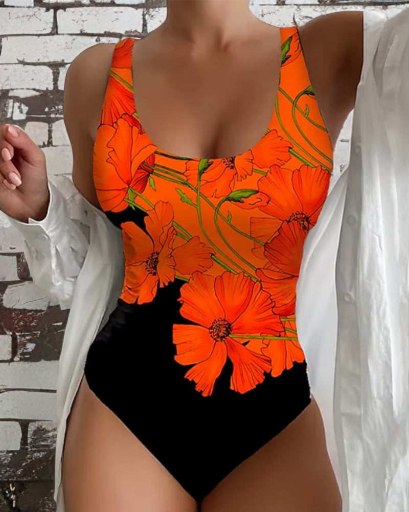 Belvenza | Costume da Bagno Intero Elegante con Motivo Floreale