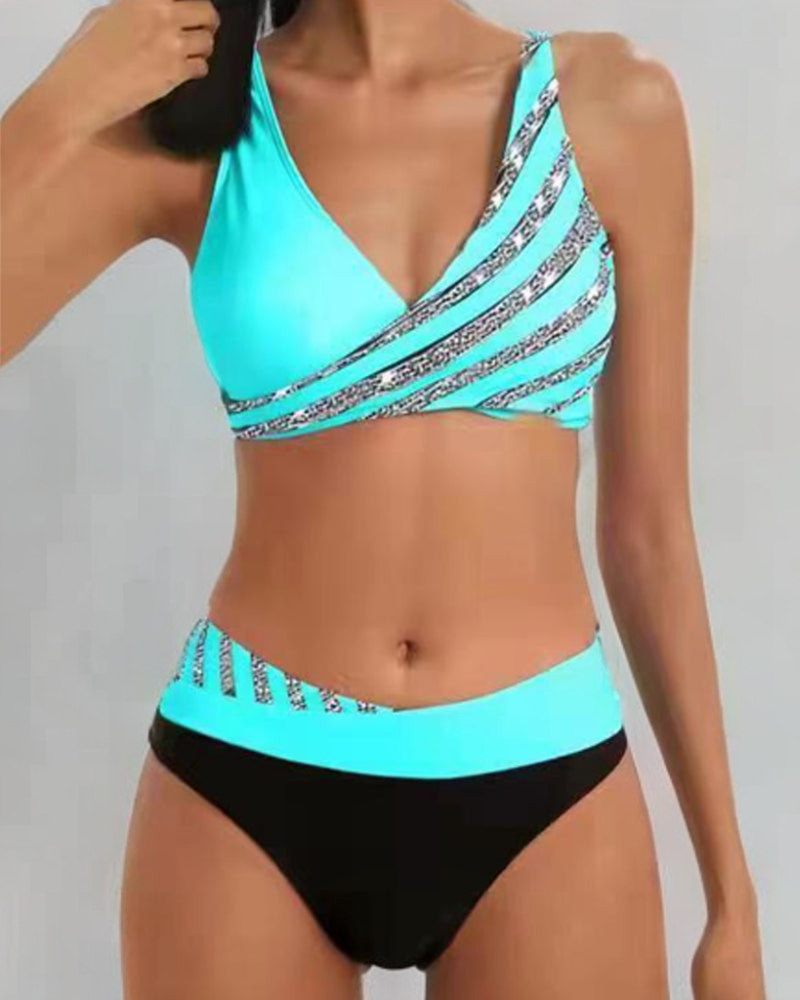 Belvenza | Bikini Stampato in Toni Caldi