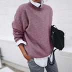 Belvenza | Maglione Elegante in Lana Grigia