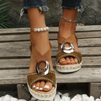 Belvenza | Sandali Eleganti con Plateau Nera
