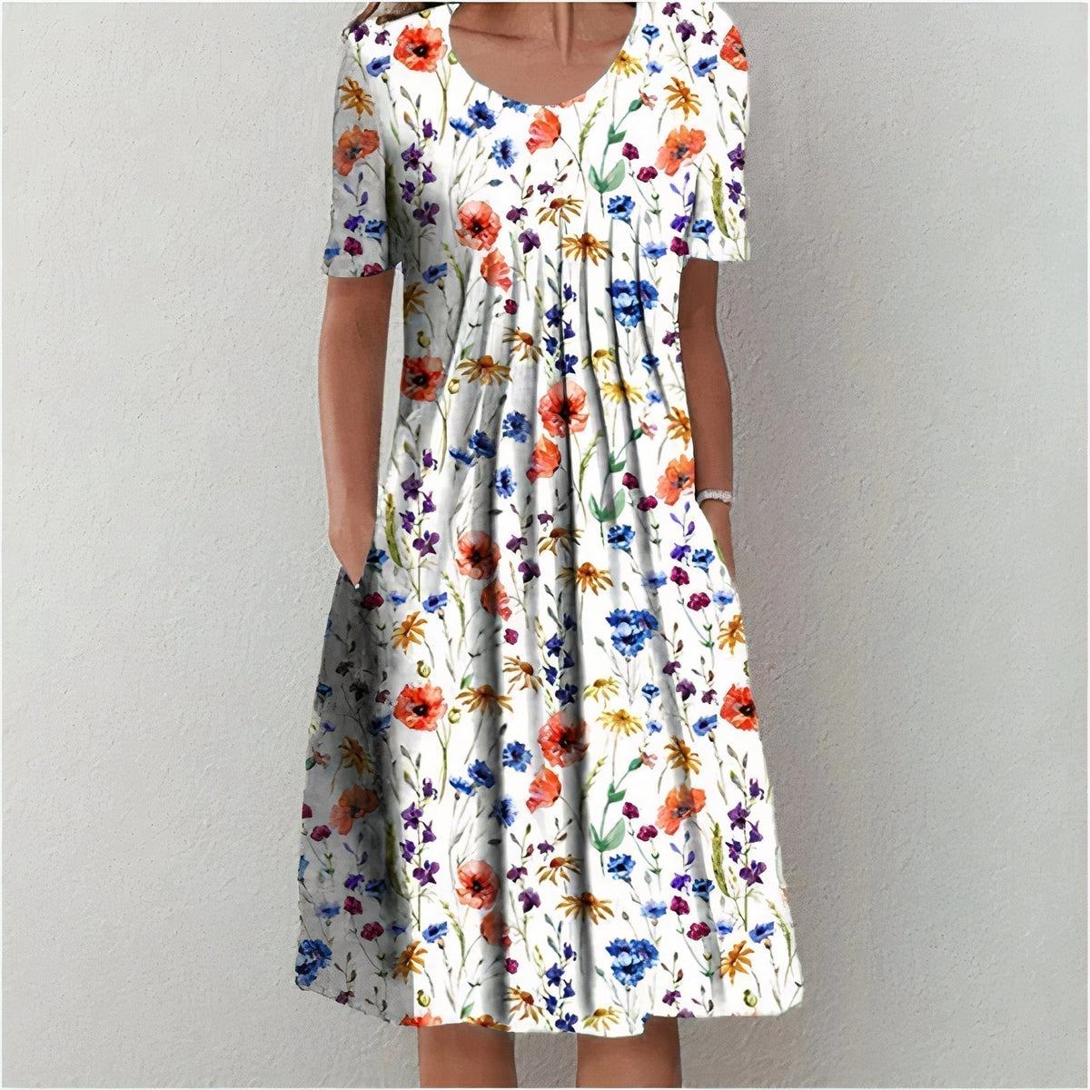 Belvenza | Vestito Estivo a Fiori Multicolore