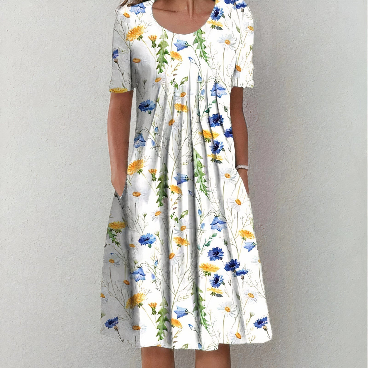 Belvenza | Vestito Estivo a Fiori Multicolore