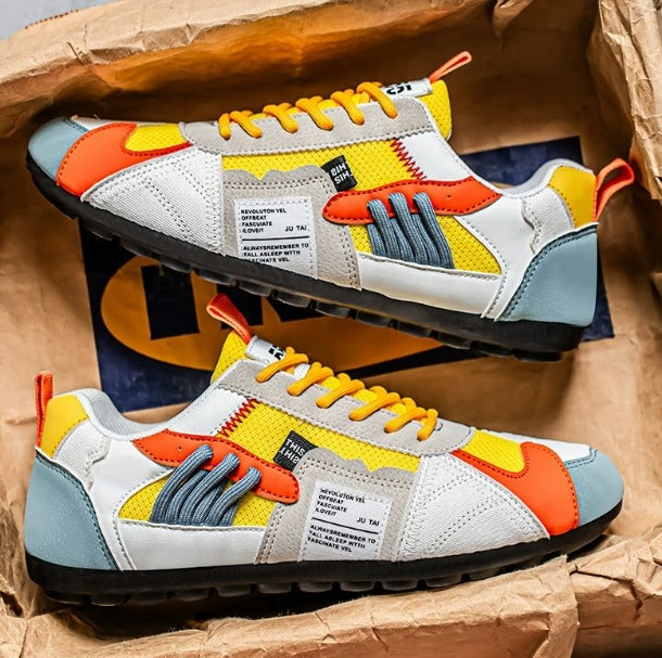 Belvenza | Sneakers Confortevoli con Lacci in Tessuto Grigio