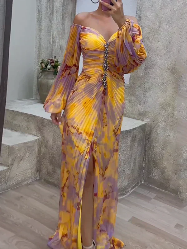 Belvenza | Abito Chic in Tessuto con Scollo a V
