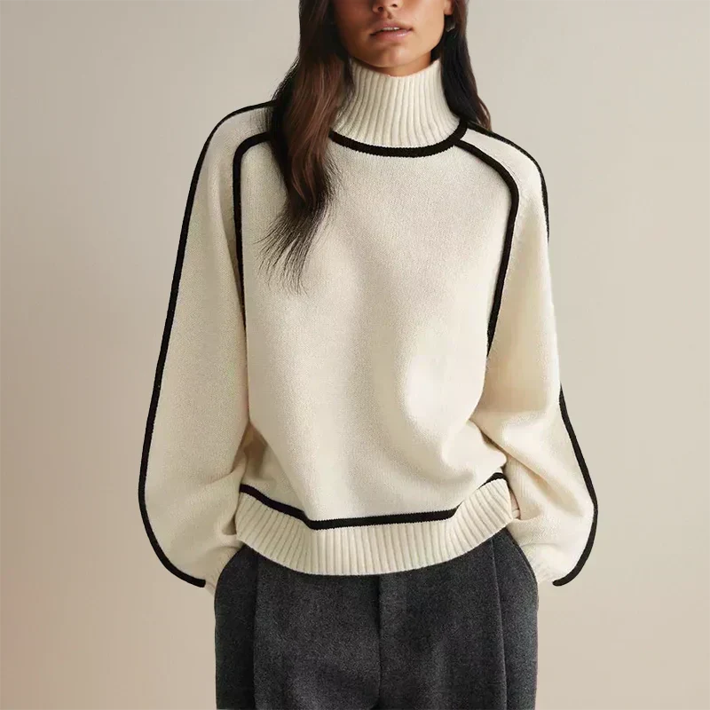 Belvenza | Maglione Elegante in Cashmere Grigio