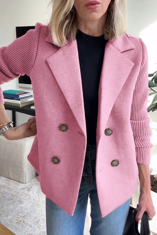 Belvenza | Blazer Elegante in Maglia Grigia