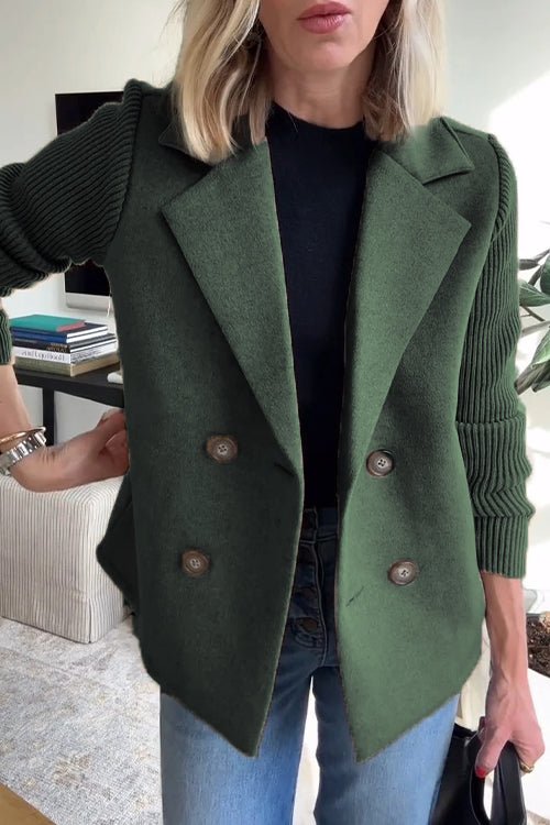 Belvenza | Blazer Elegante in Maglia Grigia