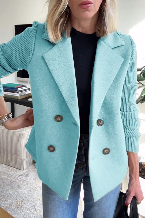 Belvenza | Blazer Elegante in Maglia Grigia