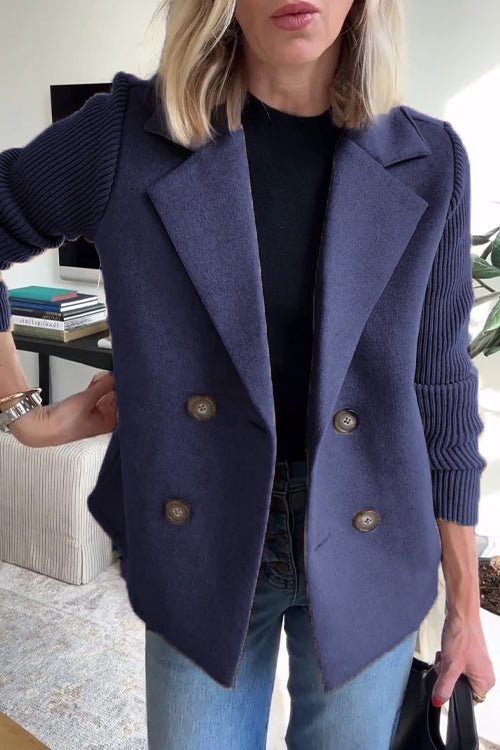 Belvenza | Blazer Elegante in Maglia Grigia
