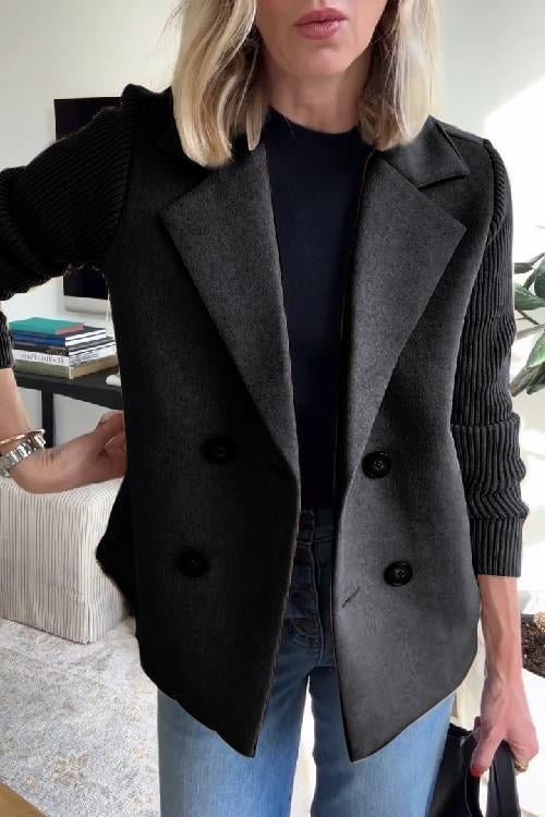Belvenza | Blazer Elegante in Maglia Grigia