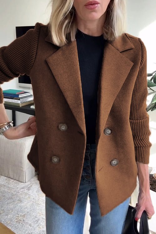Belvenza | Blazer Elegante in Maglia Grigia
